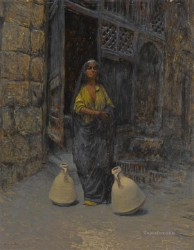 EL AGUARISTA Alphons Leopold Mielich Escenas orientalistas Pinturas al óleo